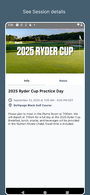 2025 Ryder Cup Screenshot 2