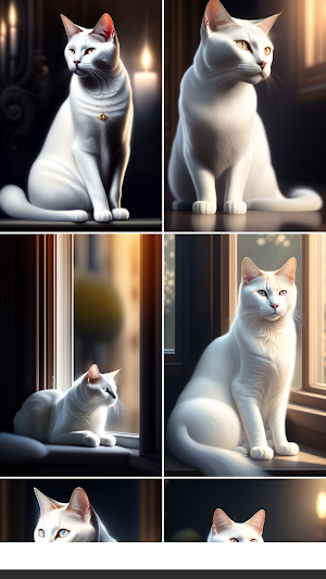 White Cat 4K Wallpapers Screenshot 2