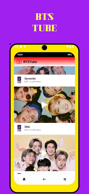 BTS Smartphone Simulator Screenshot 2