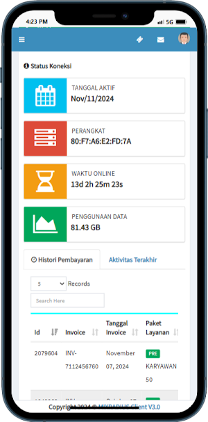 Member Ion Boardband Screenshot 1