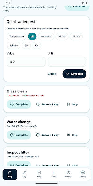 TankTide Water Lab Screenshot 1