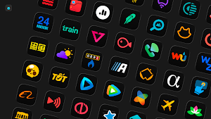 iFruity Dark - Icon Pack Screenshot 2
