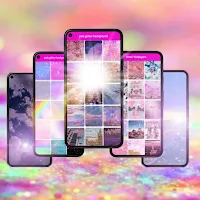 pink glitter background