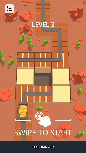 Golden Crossy Mine Screenshot 0