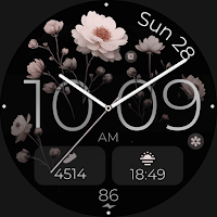 Minimalist Floral Watch Face
