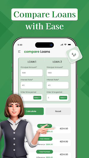 Loan Tool - EMI Calculator Screenshot 3