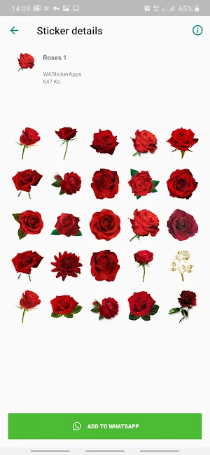 Autocollants Fleurs Screenshot 1