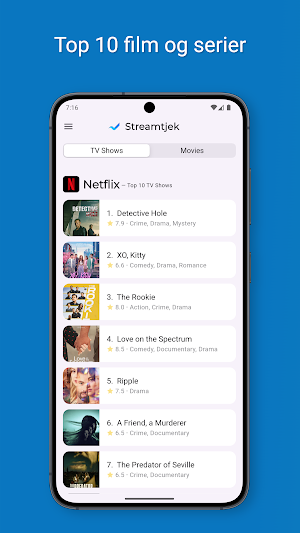 Streamtjek - Streaming charts Screenshot 0