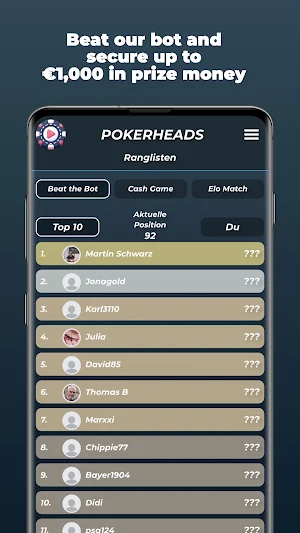 Pokerheads - Heads-up Poker Screenshot 3