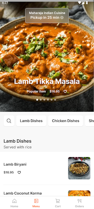 Maharaja Indian Cuisine Screenshot 1