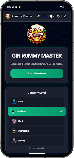 Gin Rummy Master Ai Offline Screenshot 1