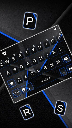 Blue Line Business Keyboard Background Screenshot 1