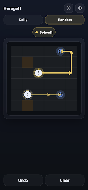 Herugolf - Golf Logic Puzzle Screenshot 1