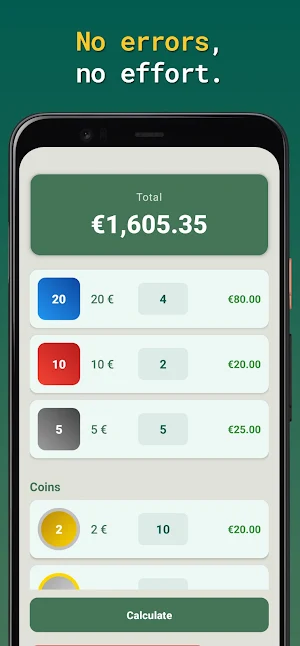 Euro Money Counter Screenshot 2