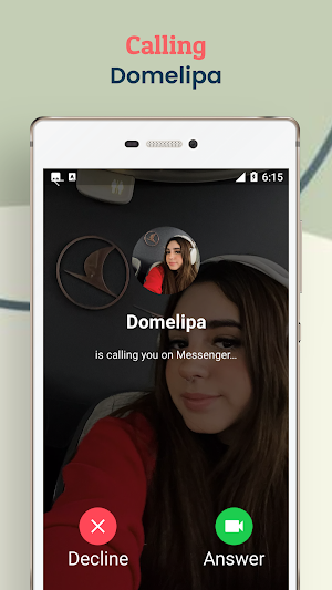 Domelipa Fake Call Screenshot 2