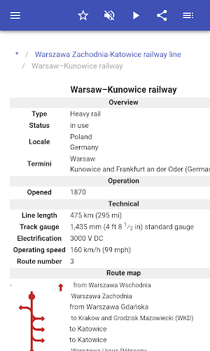 Railway lines in Poland Screenshot 2