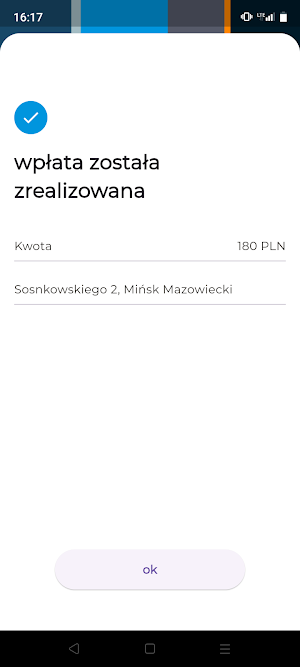 mobilna wpłata Screenshot 3