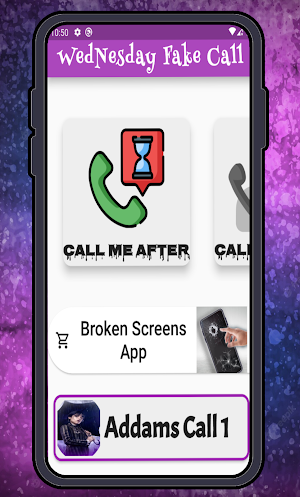 Wednesday Adams Fake Call Screenshot 0
