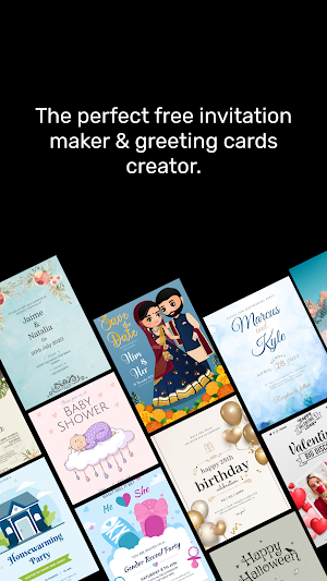 Invitation Card & Video Maker Screenshot 1