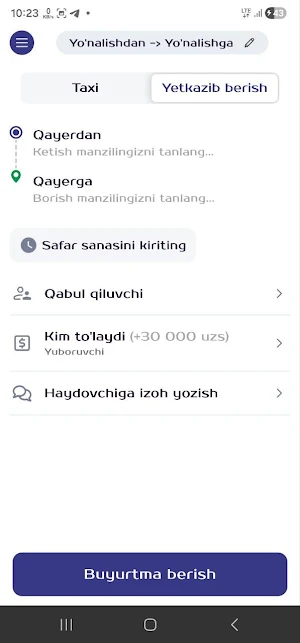shanaraq GO rayon taksi Screenshot 1