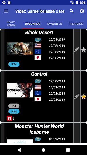 Video Game Release Date Screenshot 0