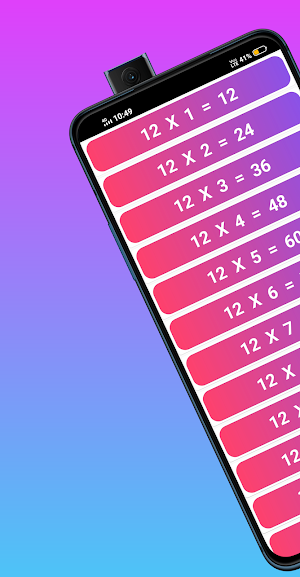 Easy Multiplication Tables Screenshot 3