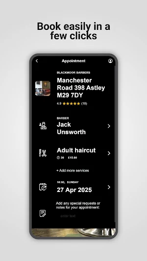 Blackmoor Barbers Screenshot 2