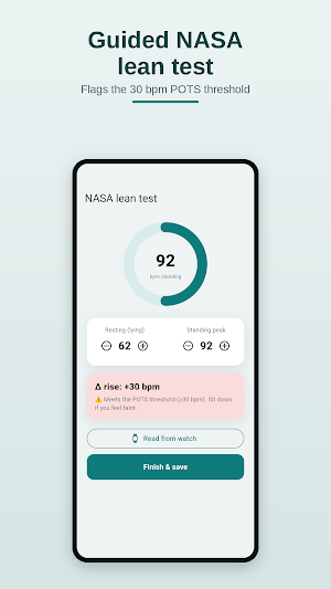 Upright – POTS Symptom Tracker Screenshot 3