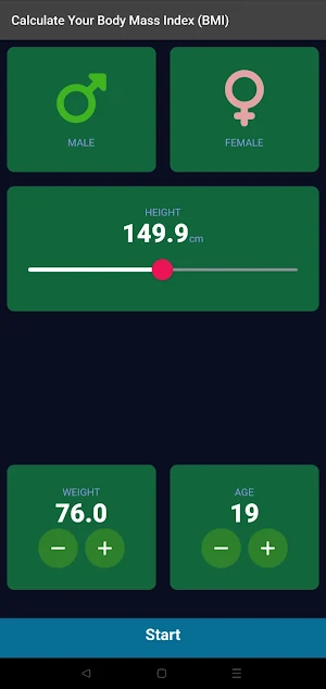 Your Body Mass Index (BMI) Screenshot 1