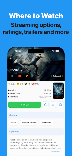Watchlistfy: Track & Discover Screenshot 2