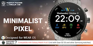 Minimalist Pixel Watch Face Screenshot 0