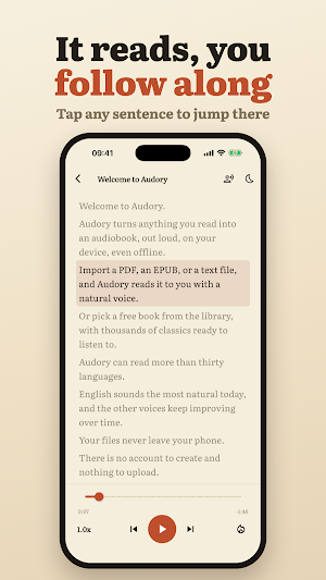 Audory: PDF to Audiobook Screenshot 3