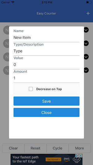 Easy Counter Tracker Screenshot 2