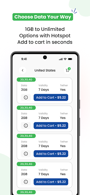 Smart eSIM – Travel Data Screenshot 1