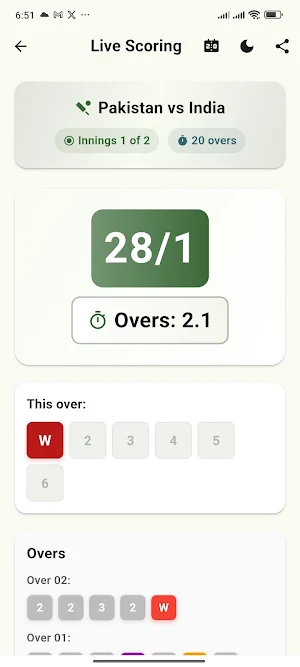 Offline Cricket ScoreBook Screenshot 2