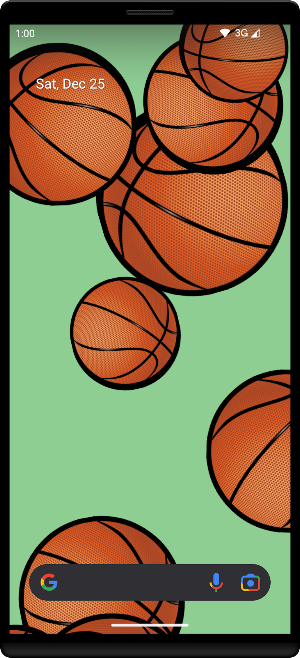 Basketballs Live Wallpaper Screenshot 3