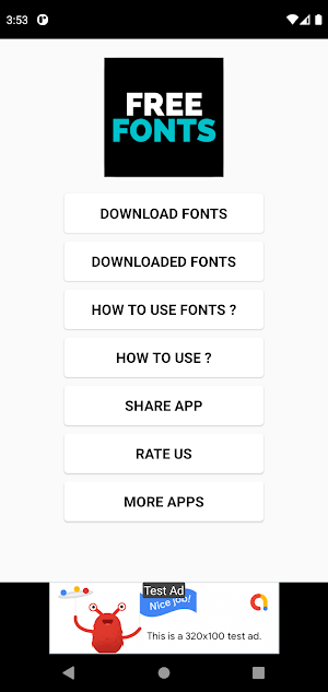 Free Fonts | Get Free Fonts Screenshot 1