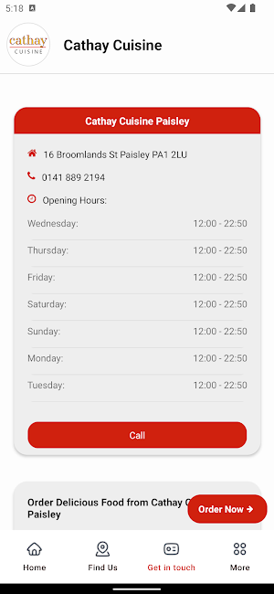 Cathay Cuisine Paisley Screenshot 2