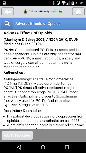 AppEase - SVUH Pain Guidelines Screenshot 3