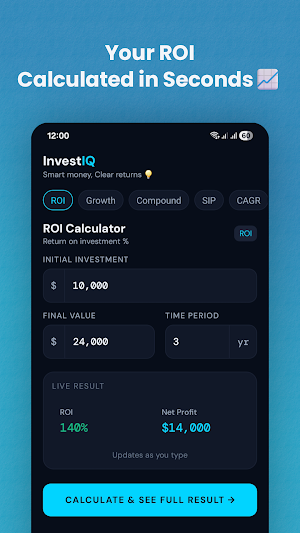 InvestIQ:Investment Calculator Screenshot 0