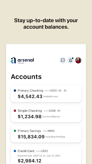 Arsenal Credit Union Screenshot 1