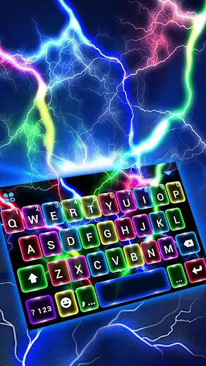 Color Flash Lightning Keyboard Theme Screenshot 0