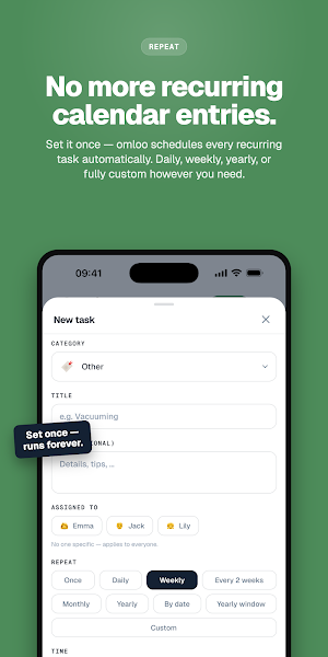 Omloo - Recurring Chores Screenshot 1