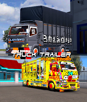 Mod Bussid Truk Trailer Full Strobo Screenshot 0