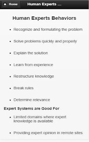 Expert System Screenshot 1