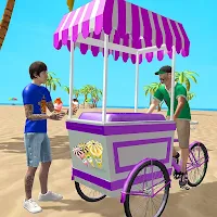 City Ice Cream Delivery Cart