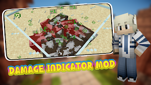 Damage Indicator Mod for MСPE Screenshot 2