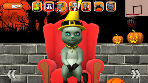 Talking Cat Leo Halloween Fun Screenshot 1