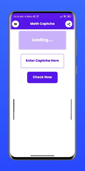 Math Captcha Screenshot 1