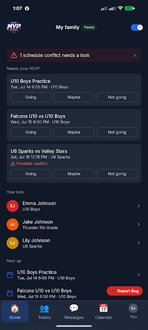 Team MVP Sports Screenshot 1
